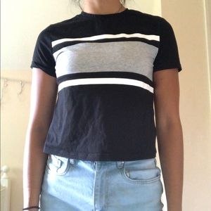 Striped crop top